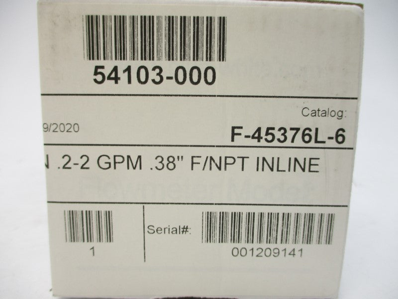 BLUE-WHITE INDUSTRIES F-450 F-450N .2-2GPM .38" NSMP