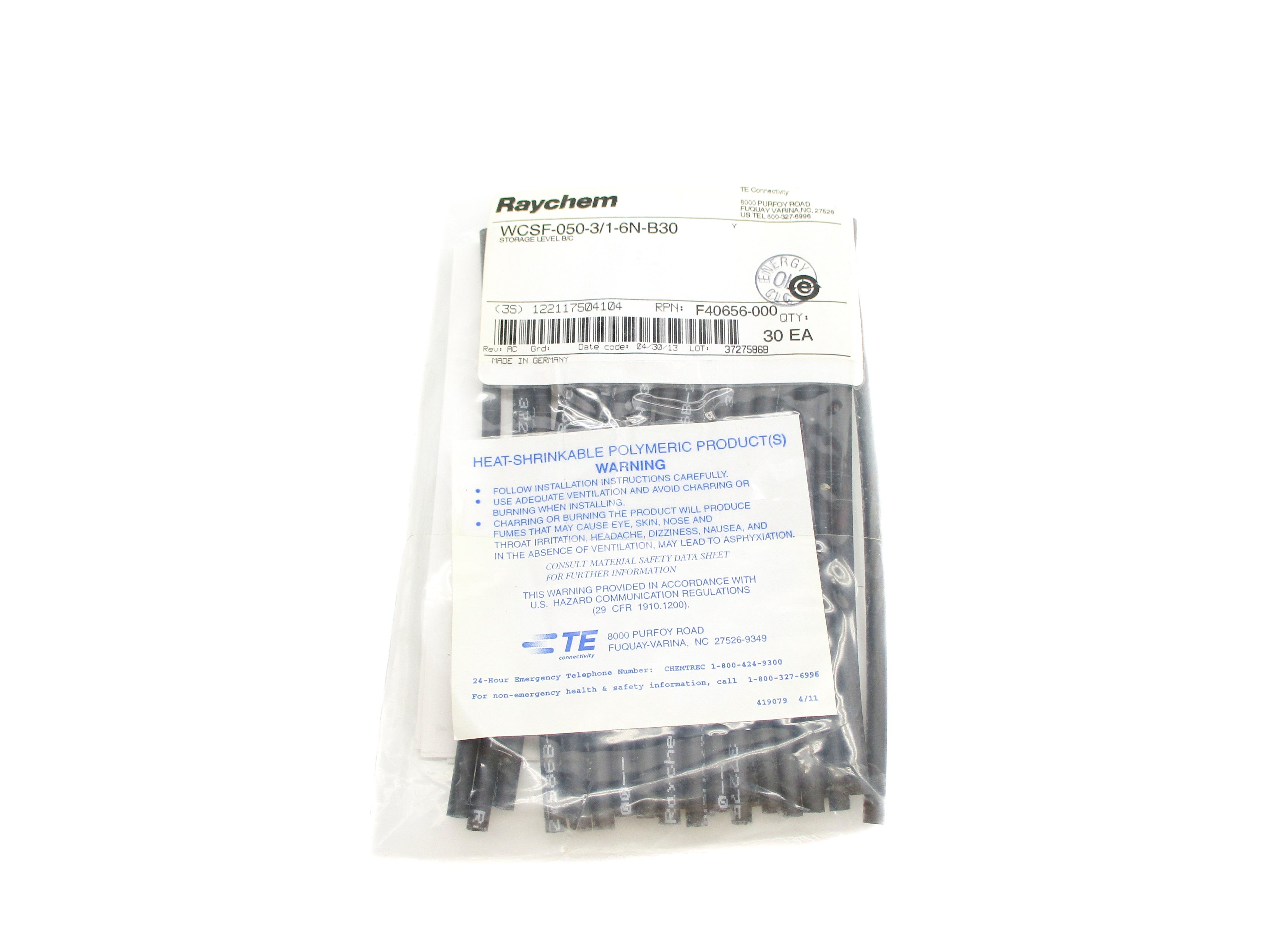 RAYCHEM WCSF-050-3/1-6N-B30 (PKG OF 30) NSMP