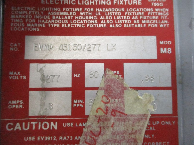 CROUSE-HINDS EVMA43150/277LX 277V .88A UNMP
