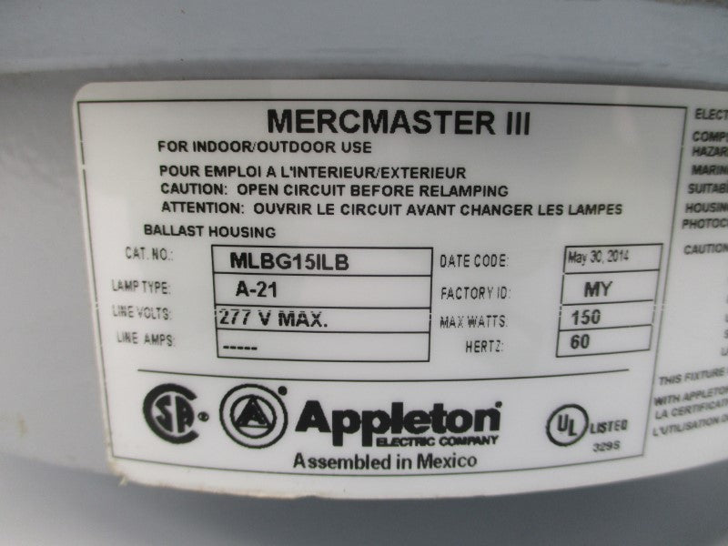 APPLETON MLBG15ILB 277V NSNP