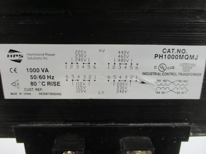 HPS PH1000MQMJ 480V UNMP