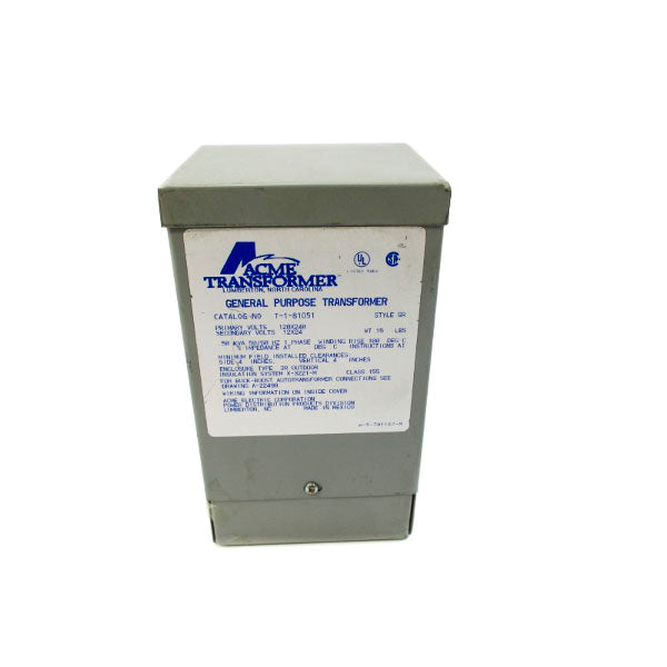 ACME TRANSFORMER T-1-81051 120/240V 50KVA NSNP