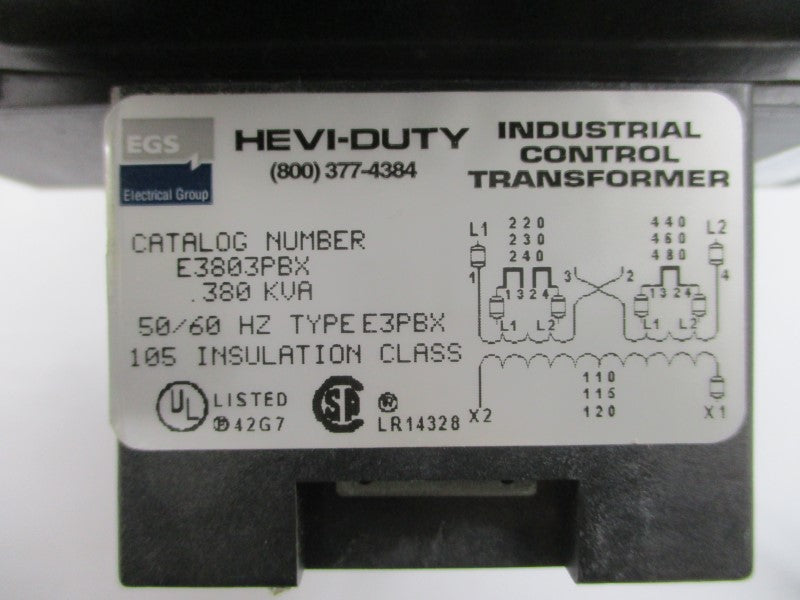 HEVI-DUTY E3803PBX 480V  UNMP