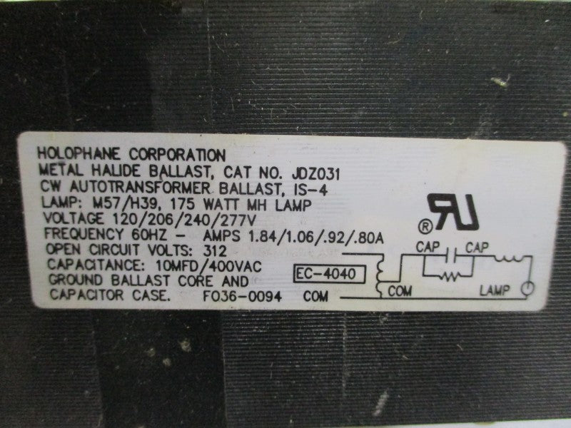HOLOPHANE RBK175MHMTA 277V 1.84A NSMP