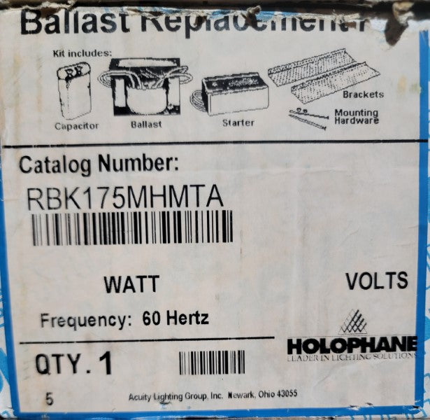 HOLOPHANE RBK175MHMTA 277V 1.84A NSMP
