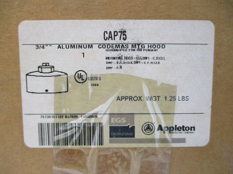 APPLETON CAP75 3/4" NSMP