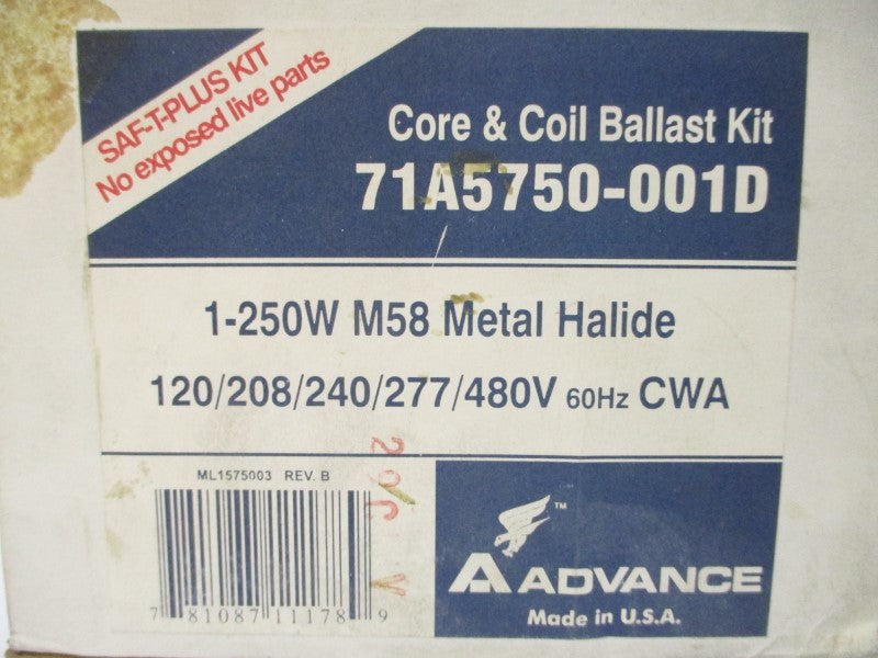 ADVANCE 71A5750-001D 480V 2.6A NSMP