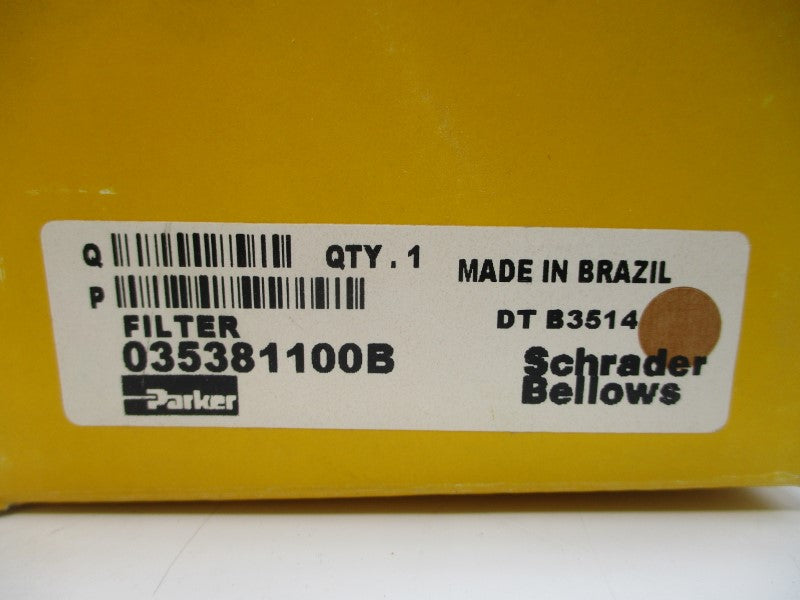 PARKER SCHRADER BELLOWS 035381100B 150PSI 120'F NSMP
