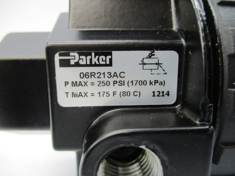 PARKER 06R213AC 0-125PSI 3/8" NSMP