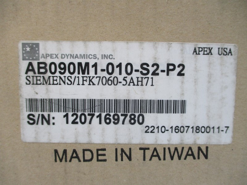 APEX DYNAMICS AB090M1-010-S2-P2 NSFS