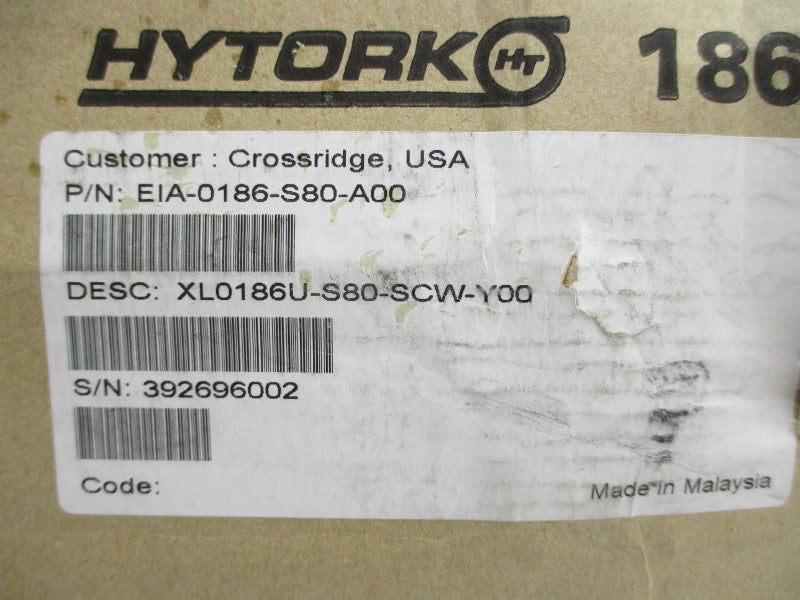 HYTORK XL0186U-S80-SCW-Y00 EIA-0186-S80-A00 116PSI NSMP