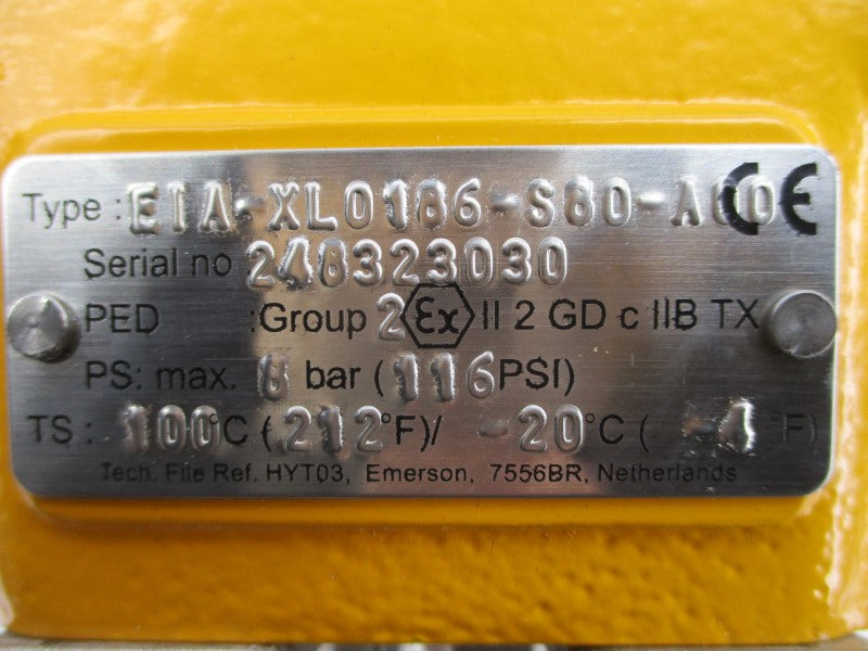 HYTORK EIA-XL0186-S80-A00 116PSI 1-1/2" NSNP