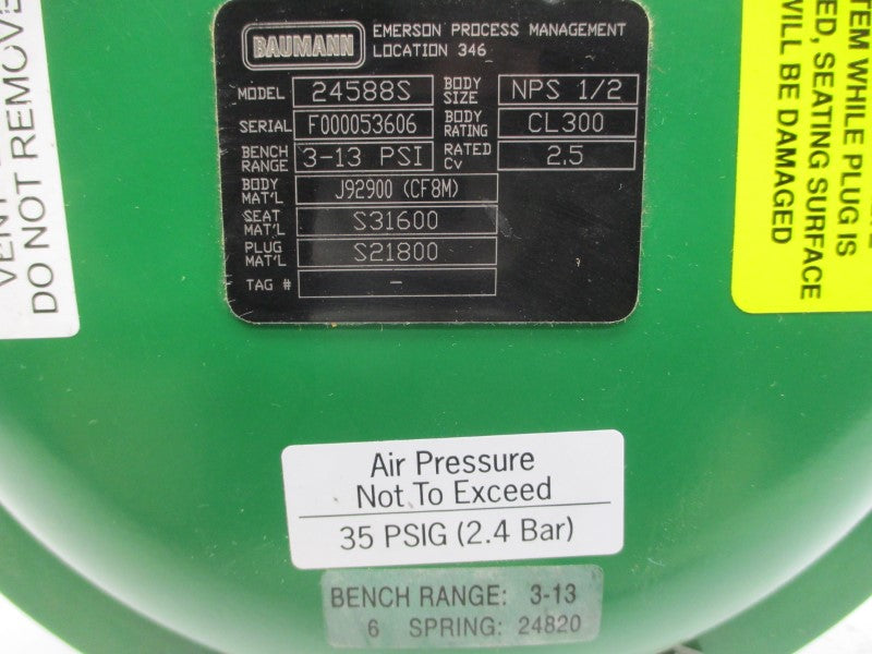 BAUMANN 24588S 3-13PSI NSNP