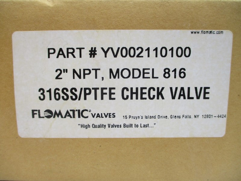 FLOMATIC YV002110100 816 2" NSMP