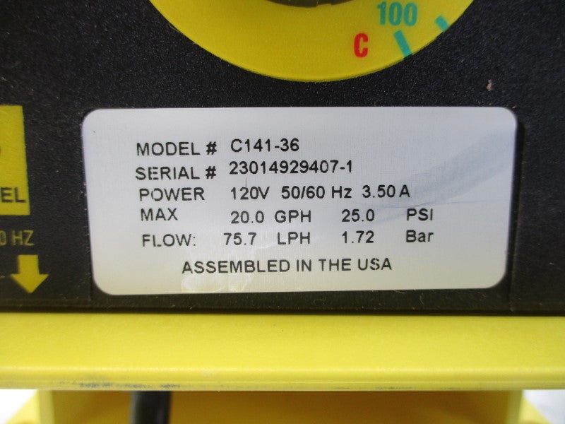 LMI MILTON ROY C141-36 120V 3.50A 25.0PSI NSMP