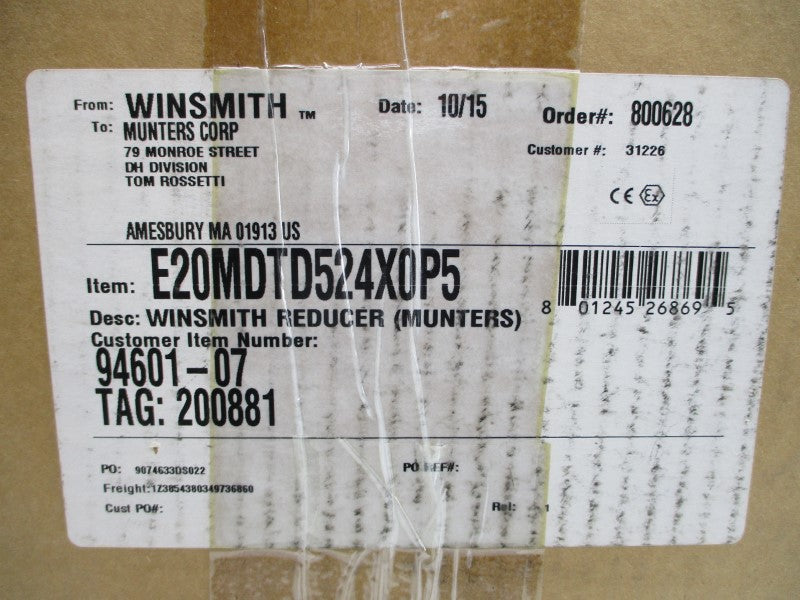 WINSMITH E20MDTD524X0P5 94601-07 NSMP
