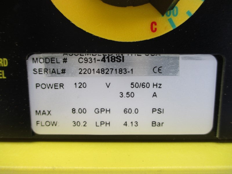 LMI MILTON ROY C931-418SI 120V 3.50A 60.0PSI NSMP