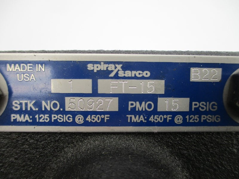 SPIRAX SARCO 50927 FT-15 15PSI 1" NSNP