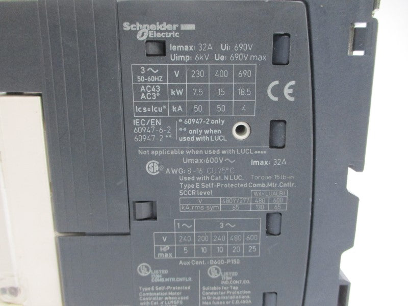 SCHNEIDER ELECTRIC LUCA18FU 110-240V 234A NSNP