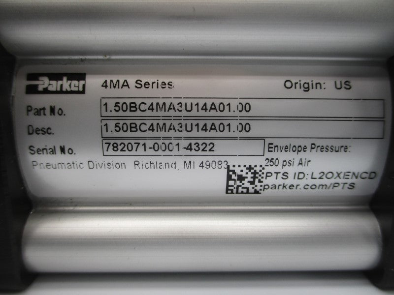 PARKER 1.50BC4MA3U14A01.00 250PSI NSNP