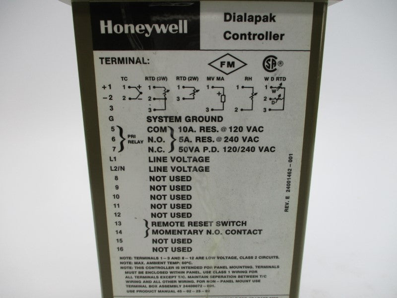 HONEYWELL AV501AB102 120/240VAC 10A NSNP