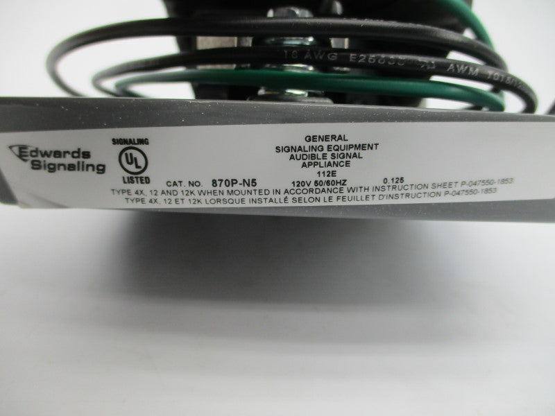 EDWARDS SIGNALING 870P-N5 120VAC 0.125A NSMP