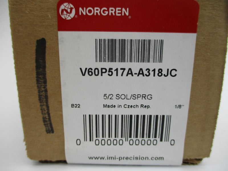 NORGREN V60P517A-A318JC 145PSI NSMP