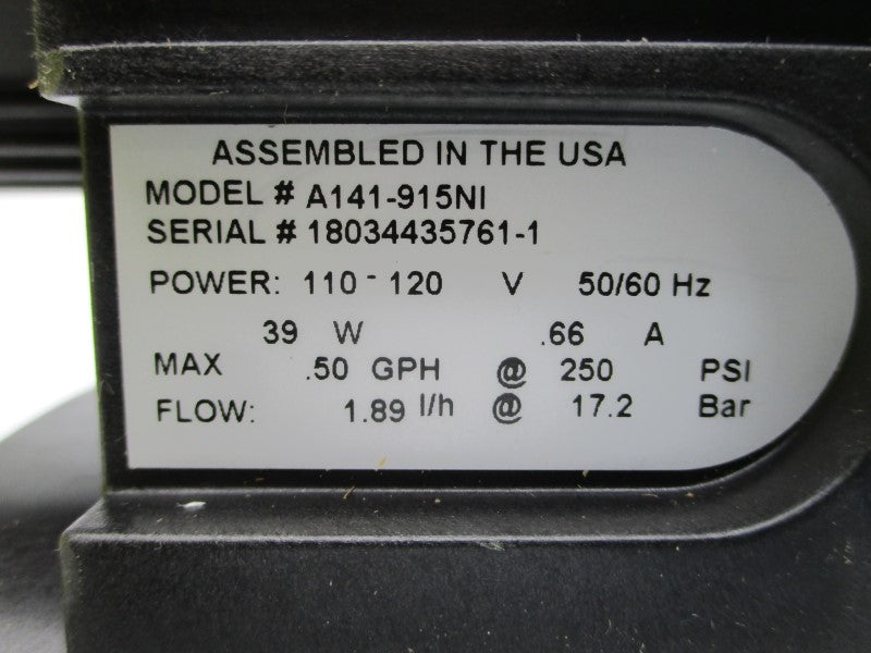 LMI MILTON A141-915NI 110-120V .66A 250PSI NSMP