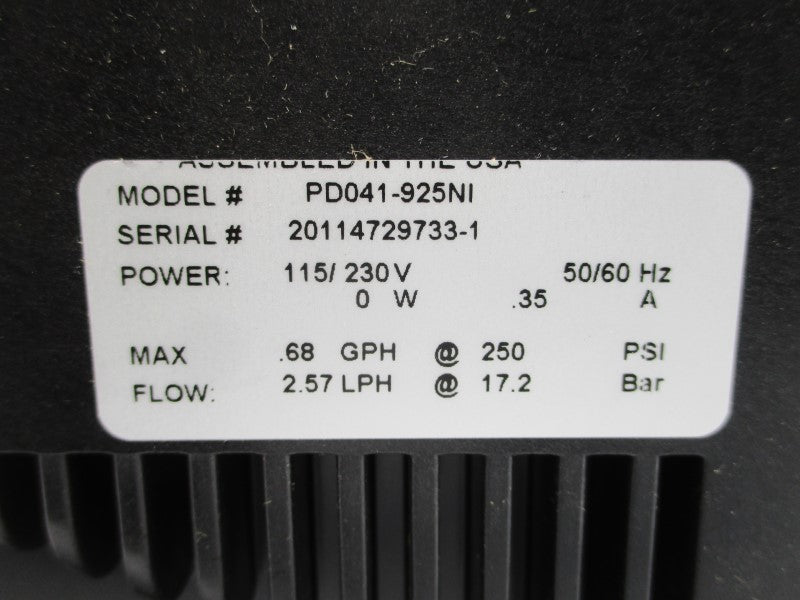 LMI MILTON PD041-925NI 115/230V .35A 250PSI NSMP