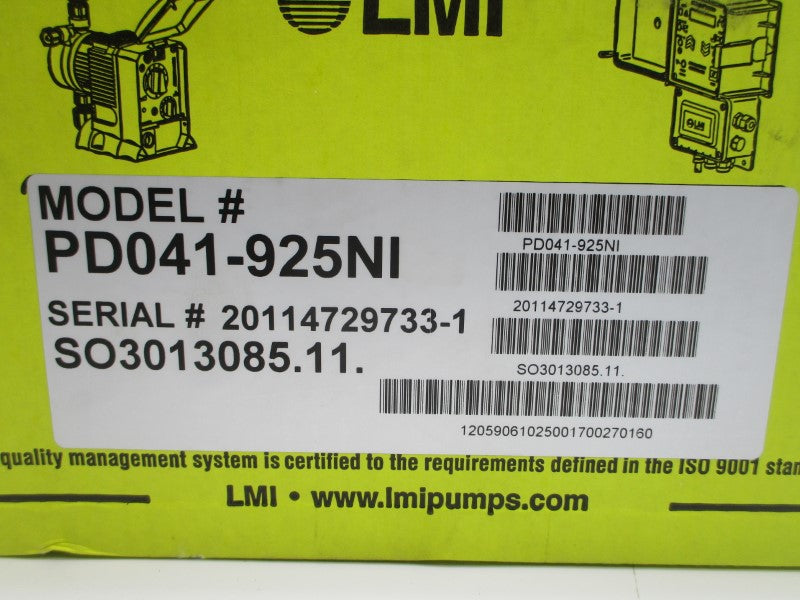 LMI MILTON PD041-925NI 115/230V .35A 250PSI NSMP