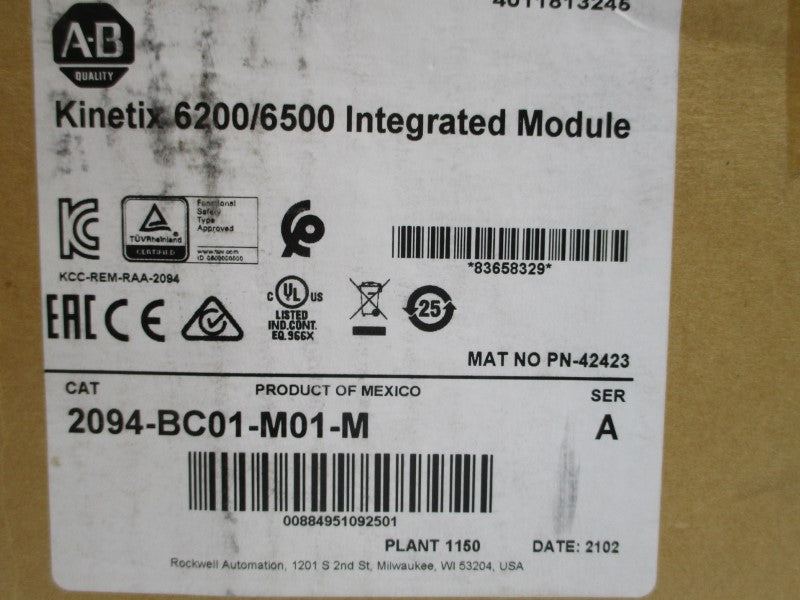 ALLEN BRADLEY 2094-BC01-M01-M SER. A 360/480VAC 10A NSMP