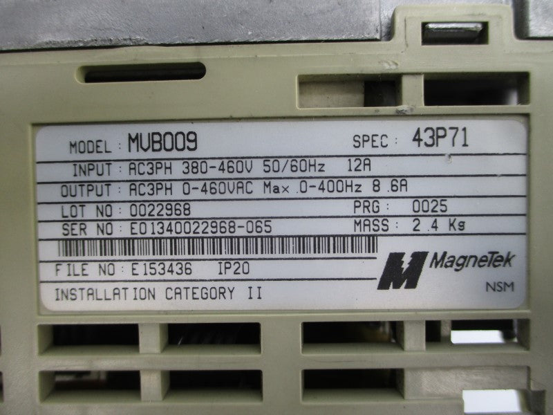 MAGNETEK MVB009 380-460VAC 12A UNMP