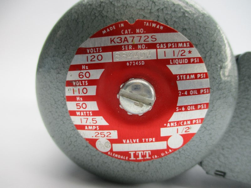 ITT K3A772S 110/120V .252A 1-1/2PSI NSNP
