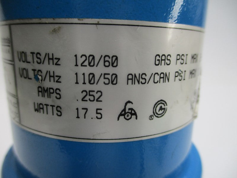 ITT GENERAL CONTROLS K3A772S 110/120V .252A 1-1/2PSI NSNP