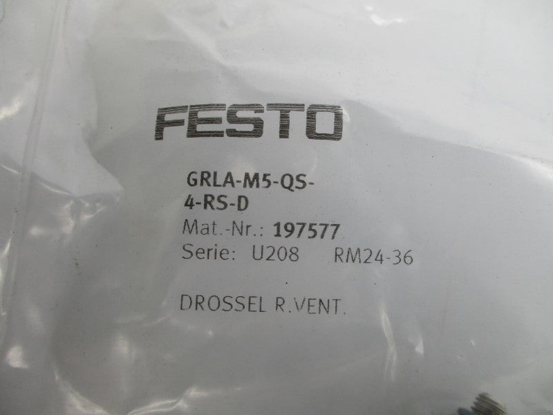 FESTO GRLA-M5-QS-4-RS-D 197577 NSMP