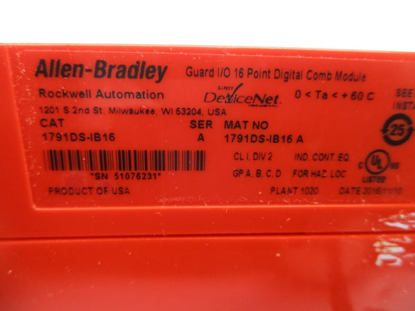 ALLEN BRADLEY 1791DS-IB16 SER. A 11-30VDC 8A NSMP