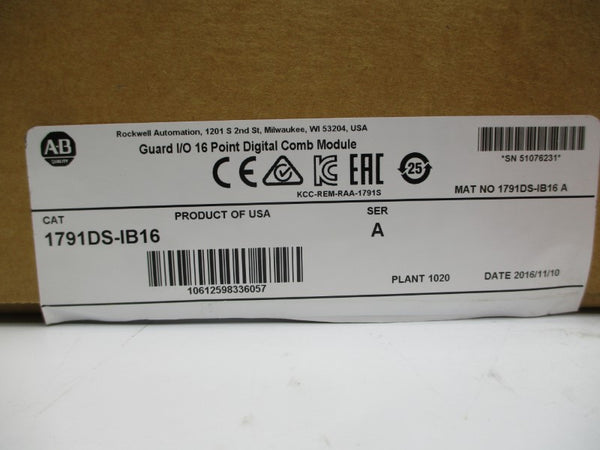 ALLEN BRADLEY 1791DS-IB16 SER. A 11-30VDC 8A NSMP