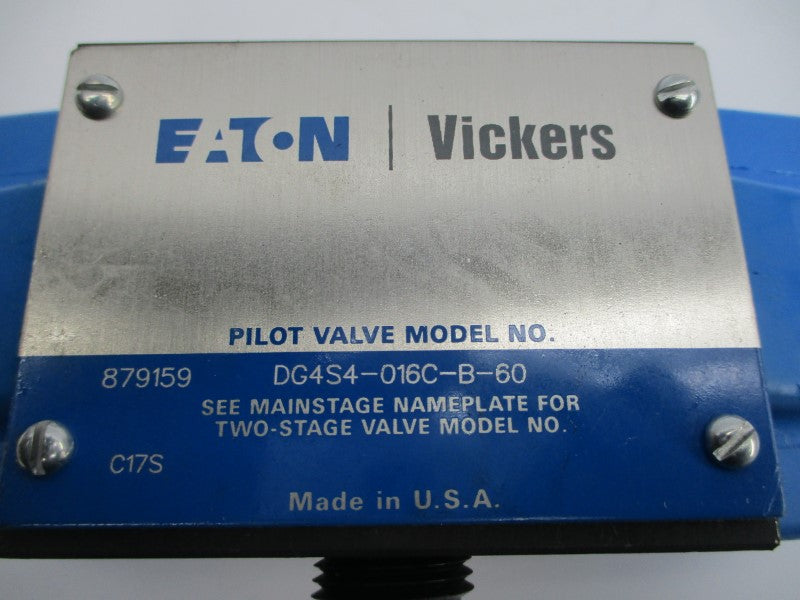 EATON VICKERS DG4S4-016C-B-60 879159 110/120V .85/.69A NSNP