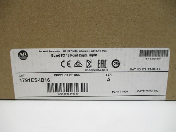 ALLEN BRADLEY 1791ES-IB16 SER. A DATE: 2020 NSFS