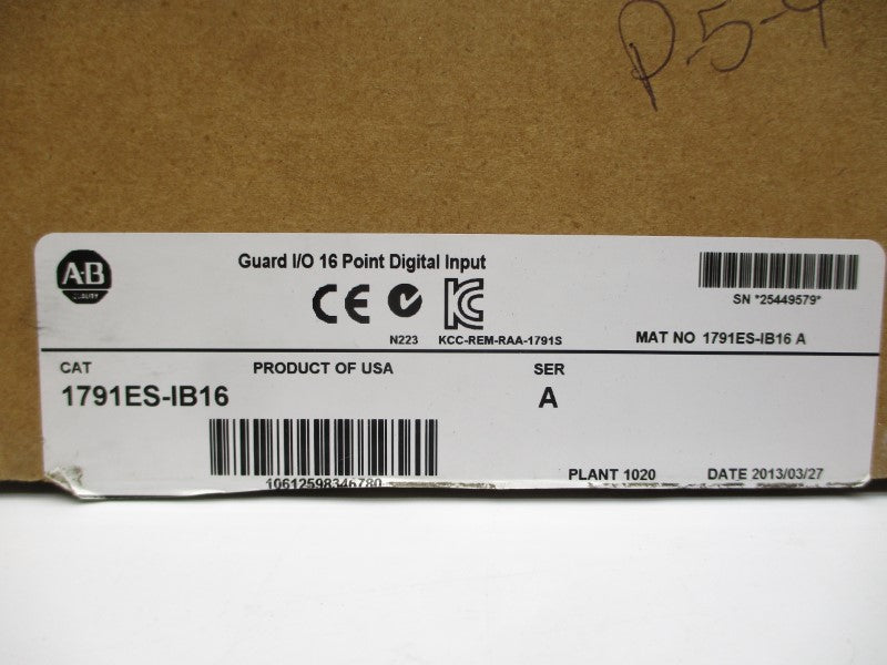 ALLEN BRADLEY 1791ES-IB16 SER. A 11-30VDC 8A NSMP