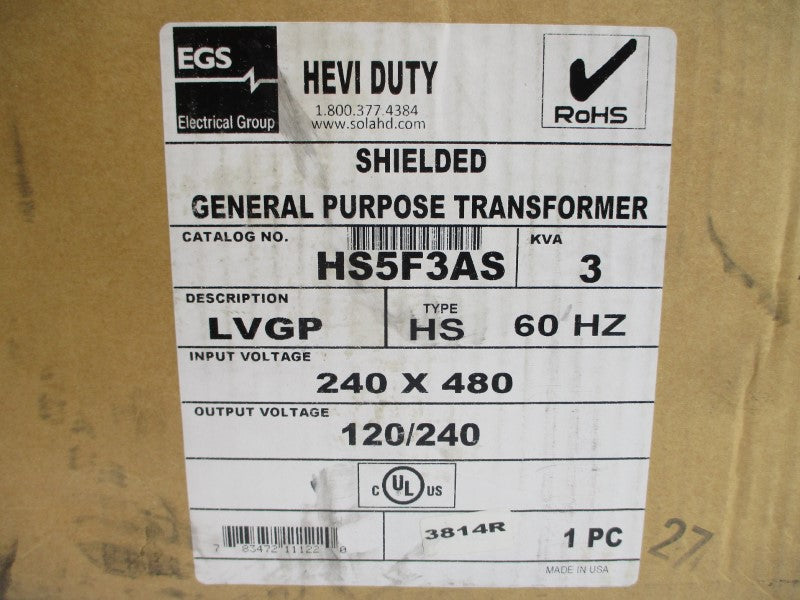 HEVI DUTY-HS5F3AS 240/480V NSMP