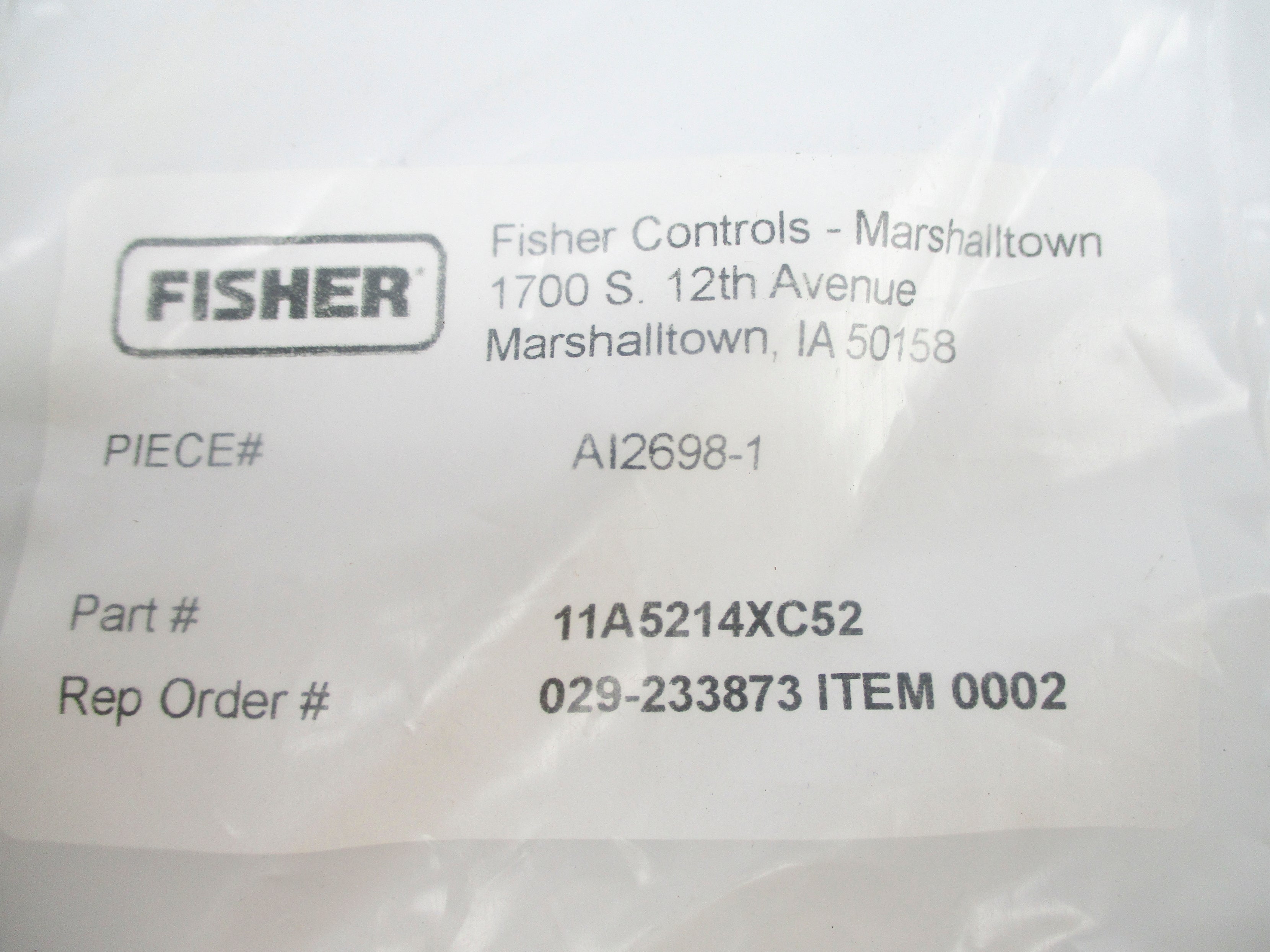 FISHER 11A5214XC52 NSMP