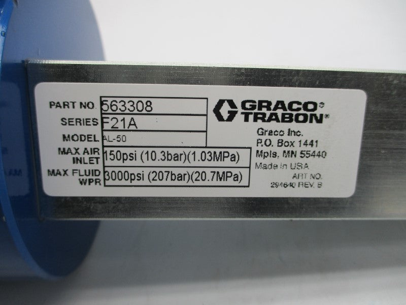 GRACO 563308 AL-50 SER. F21A 150/3000PSI REV. B NSNP