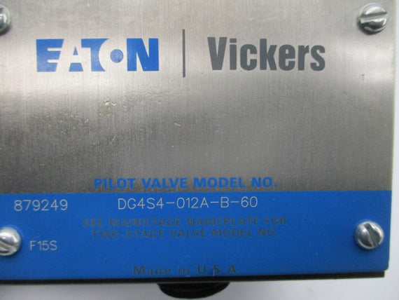 EATON VICKERS DG4S4-012A-B-60 868982 110/120V .85/.69A NSNP
