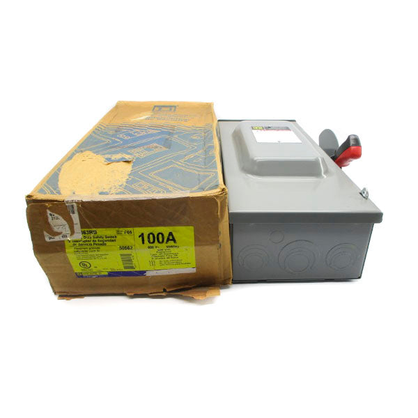 SQUARE D HU363RB SER. F05 600V 100A NSMP
