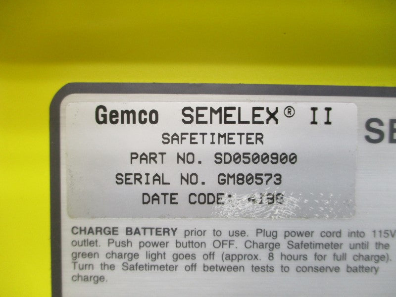 GEMCO SD0500900 SEMELEX II NSNP