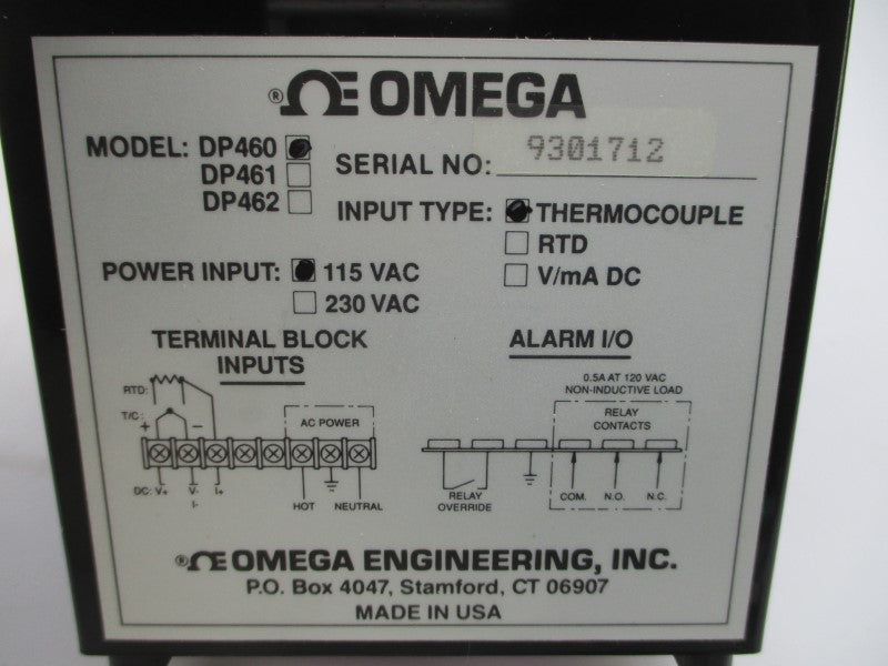 OMEGA DP460T 115VAC NSMP