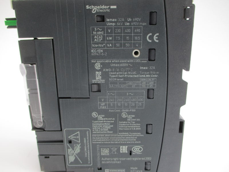 SCHNEIDER ELECTRIC LUCB32FU 110-240V 8.00-32.0A NSNP