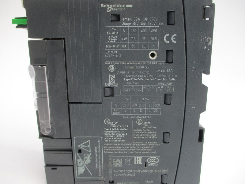 SCHNEIDER ELECTRIC LUCB18FU 110-240V 4.50-18.0A NSNP