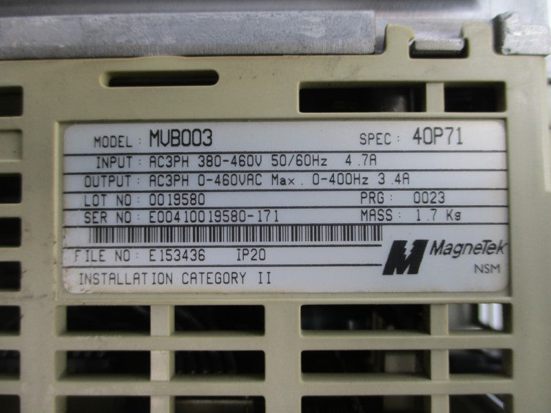 MAGNETEK MVB003 380-460VAC 4.7A (AS PICTURED) UNMP